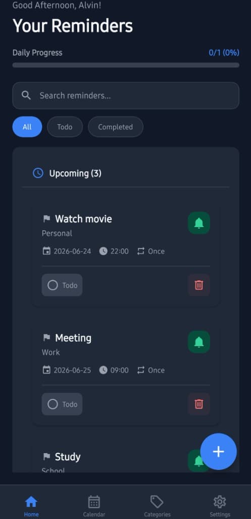 Add Reminder